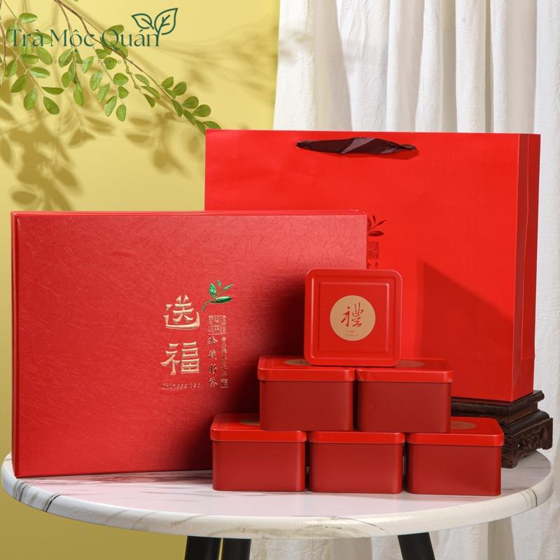 Trà Thiết Quan Âm – Hộp Quà Biếu Cao Cấp 420g (6 Hộp / 60 Gói) QA56