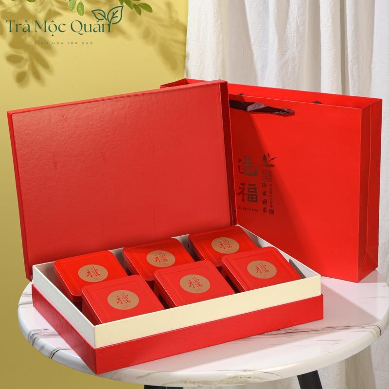 Trà Thiết Quan Âm – Hộp Quà Biếu Cao Cấp 420g (6 Hộp / 60 Gói) QA56