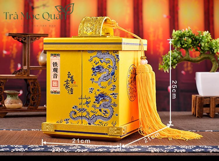 Trà Thiết Quan Âm Nùng Hương Thượng Hạng 2026 – Hộp Quà Cung Đình Hoàng Kim 500g QA53
