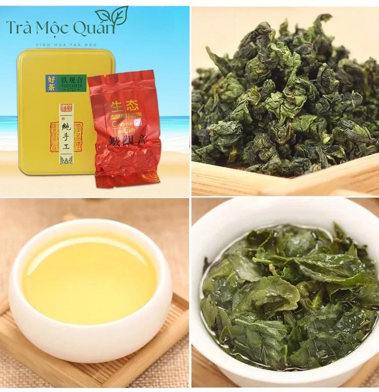 Trà Thiết Quan Âm Nướng Than – Hộp Thiếc 70g (10 Gói) QA64
