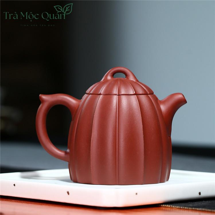 Ấm Tử Sa Dáng Tần Quyền Cúc Lôi Đất Đại Hồng Bào 200ml ATS53