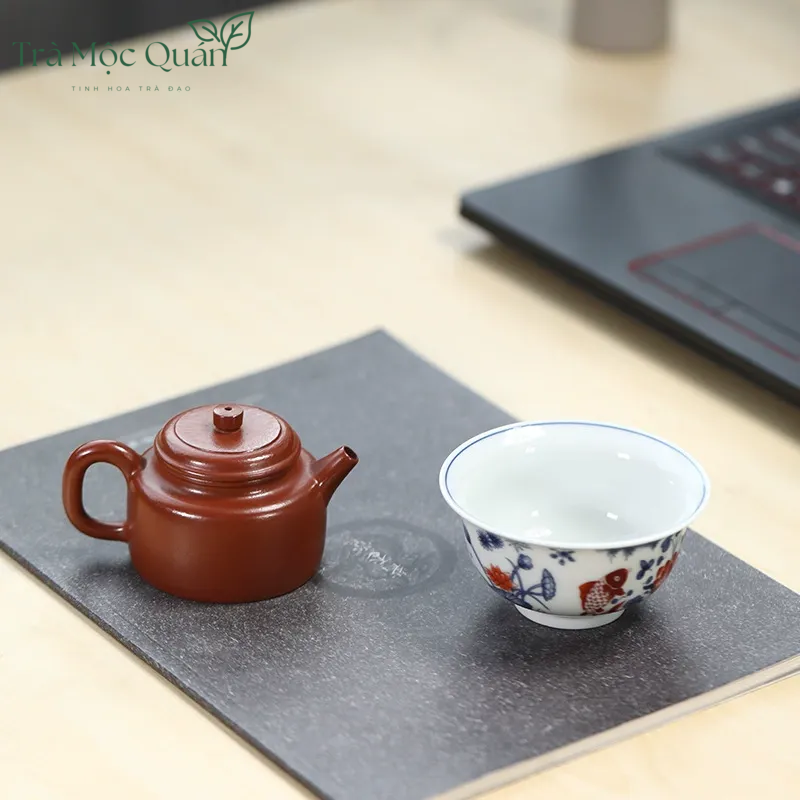 Ấm Tử Sa Độc Ẩm Đức Chung Chu Nê ATS39