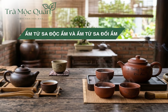 ấm tử sa độc ẩm và ấm tử sa đối ẩm