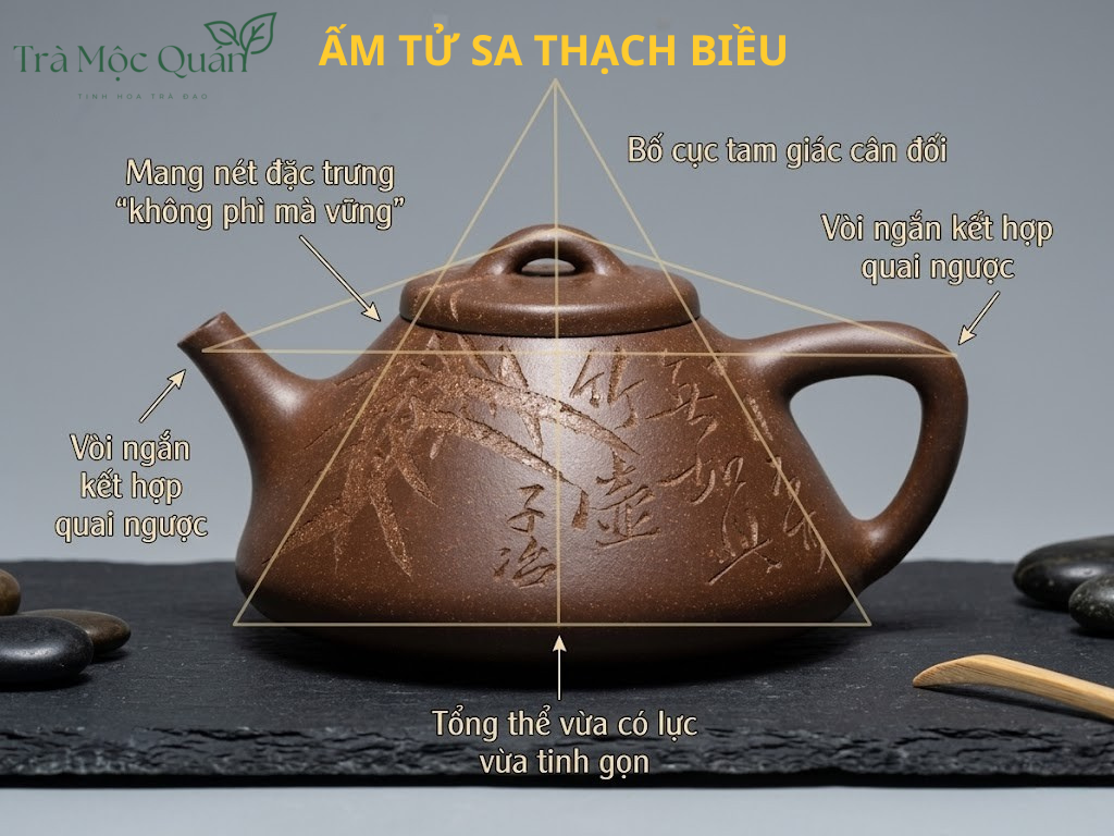 ấm tử sa thạch biều