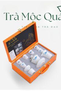 Bộ Ấm Chén Sứ Hoa Sen Liên Hoa BAT11