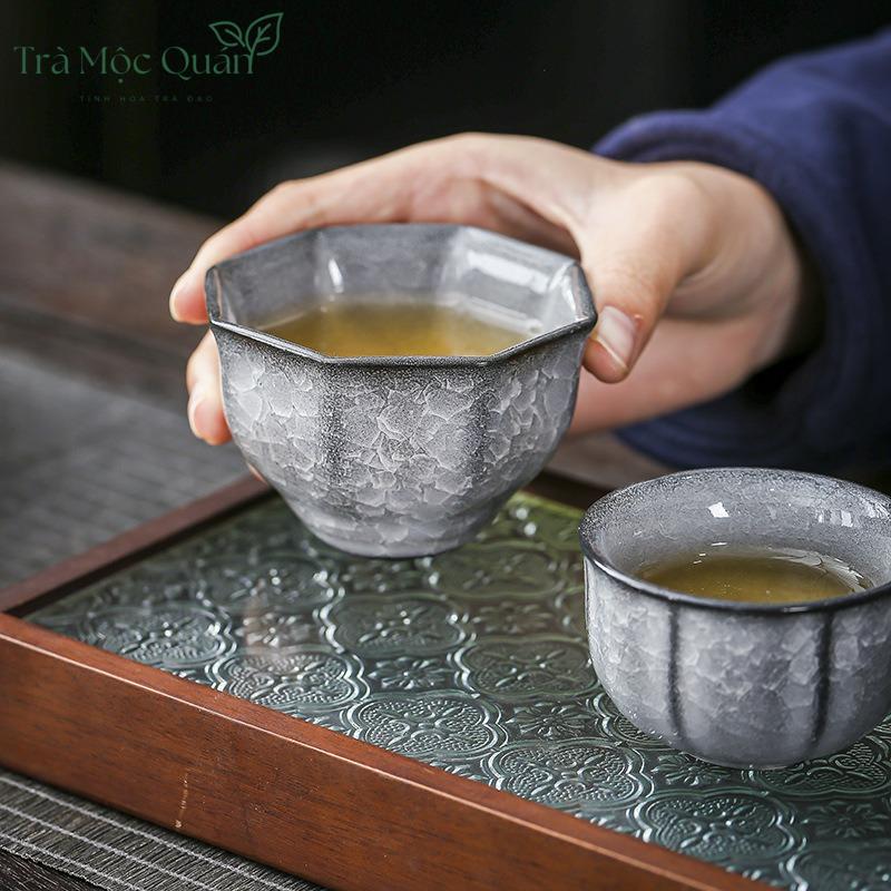 Bộ Ấm Chén Sứ Long Tuyền Men Băng Rạn BAT13