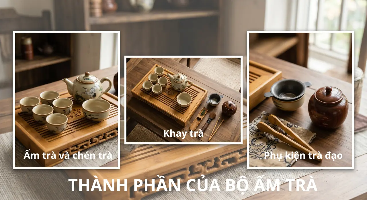 bộ ấm trà pha trà đẹp cao cấp