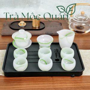 Bộ Chén Khải Ngọc Pha Trà Sang Trọng BAT24
