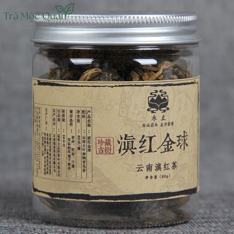Hồng Trà Điền Hồng Bảo Tháp Thủ Công Vân Nam – Hộp 60g HT103