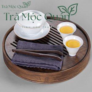 Khay Trà Tre Tròn Có Ngăn Chứa Nước Nhiều Kích Cỡ KT51