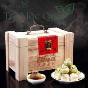 Set Trà Phổ Nhĩ Quýt Thùng Gỗ PN53