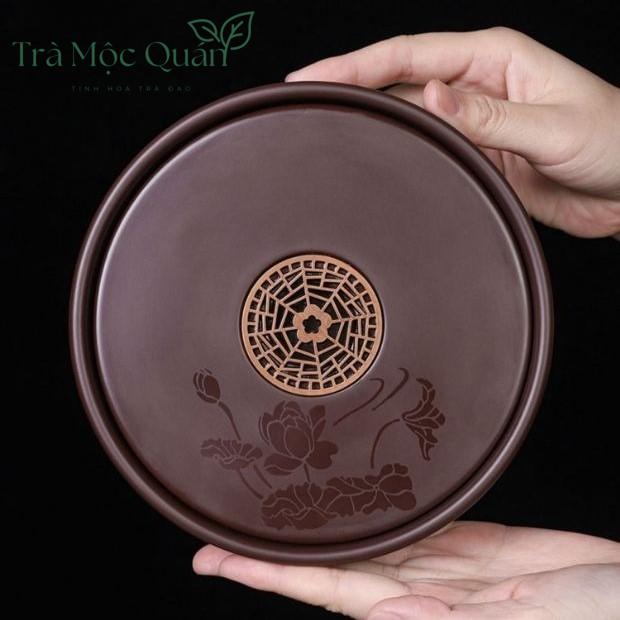 Thuyền Trà Dưỡng Ấm Tử Sa Tích Hợp Khoang Chứa Nước KT59