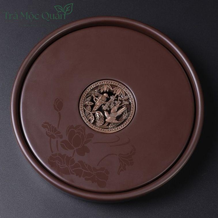 Thuyền Trà Dưỡng Ấm Tử Sa Tích Hợp Khoang Chứa Nước KT59