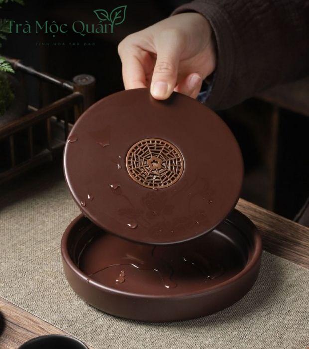 Thuyền Trà Dưỡng Ấm Tử Sa Tích Hợp Khoang Chứa Nước KT59