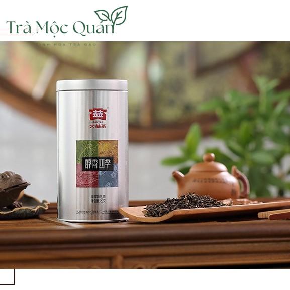 Trà Phổ Nhĩ Chín Dạng Rời Thuần Hương Tứ Quý 2021 Đại Ích (Dayi Tea) – Hộp Thiếc 80g PN75