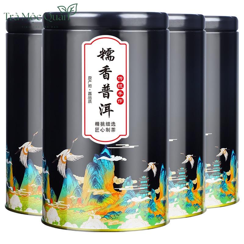 Trà Phổ Nhĩ Chín Hương Nếp Dạng Viên – Hộp Thiếc 100g PN82