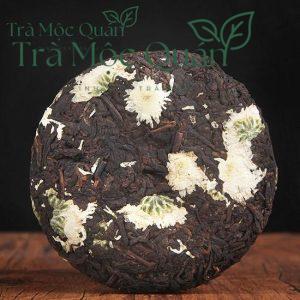 Trà Phổ Nhĩ Chín Mãnh Hải Hoa Cúc – Bánh Trà 100g PN72