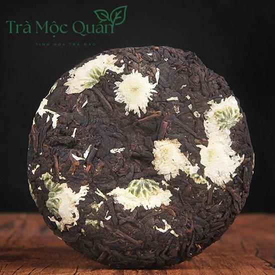Trà Phổ Nhĩ Chín Mãnh Hải Hoa Cúc – Bánh Trà 100g PN72