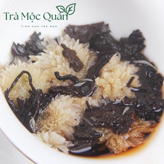 Trà Phổ Nhĩ Chín Mãnh Hải Hoa Cúc – Bánh Trà 100g PN72