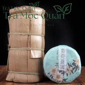 Trà Phổ Nhĩ Chín Mãnh Hải Hoa Cúc – Bánh Trà 100g PN72