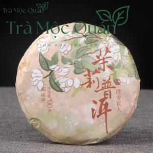 Trà Phổ Nhĩ Chín Mãnh Hải Hoa Nhài – Bánh Trà 100g PN73