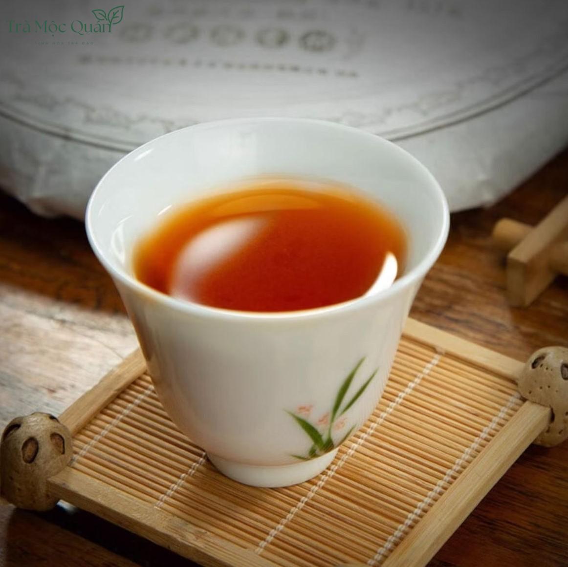 Trà Phổ Nhĩ Chín Trân Tàng 3 Thanh Phong Tường (Qing Feng Xiang) 2021 – Bánh 357g PN77