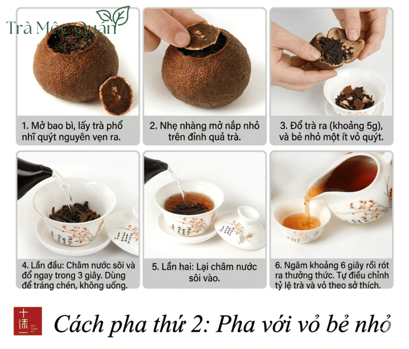 cách pha phổ nhĩ quýt