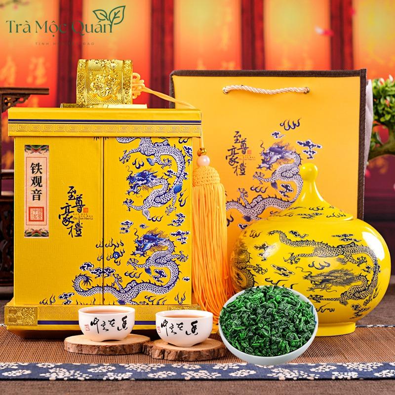 Trà Phổ Nhĩ Quýt Tiểu Thanh Cam Tân Hội – Hộp Quà Cung Đình Hoàng Kim 500g PN78