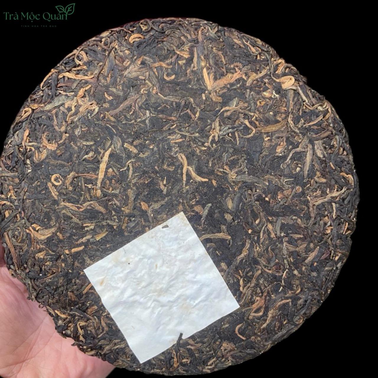 Trà Phổ Nhĩ Sống Bát Giác Đình Lê Minh 0840 (Ba Jiao Ting) 2008 – Bánh 357g PN80