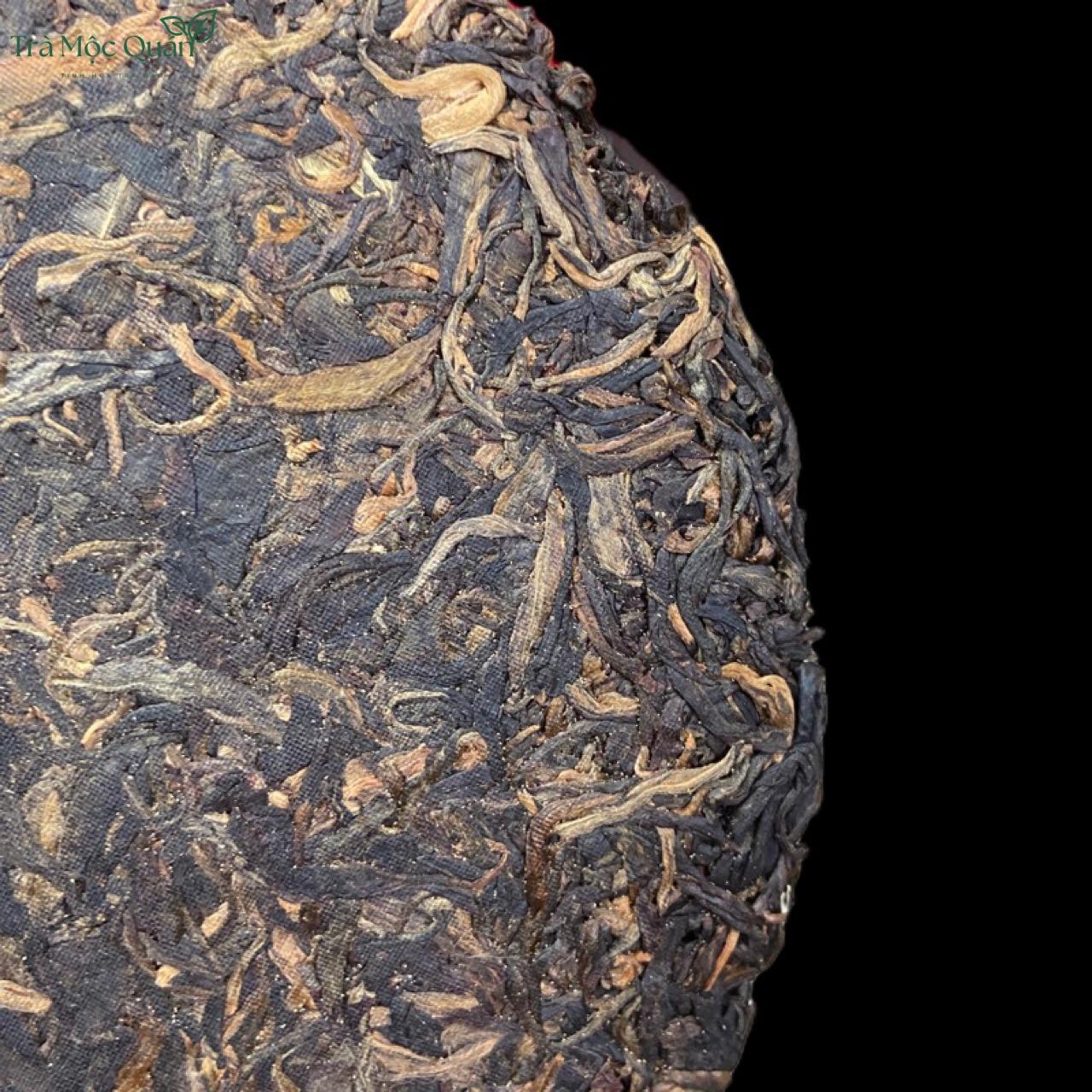 Trà Phổ Nhĩ Sống Bát Giác Đình Lê Minh 0840 (Ba Jiao Ting) 2008 – Bánh 357g PN80