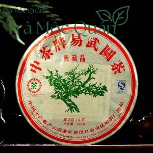 Trà Phổ Nhĩ Sống Dị Võ Lục Đại Thụ 2007 Trung Trà (Zhongcha) – Bánh 380g PN74