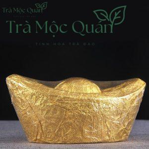 Trà Phổ Nhĩ Sống Kim Nguyên Bảo Thỏi Vàng Cổ – Quy Cách 1kg PN67