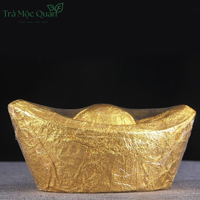Trà Phổ Nhĩ Sống Kim Nguyên Bảo Thỏi Vàng Cổ – Quy Cách 1kg PN67