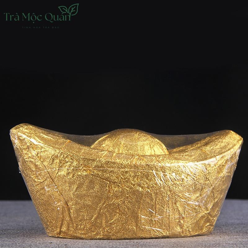 Trà Phổ Nhĩ Sống Kim Nguyên Bảo Thỏi Vàng Cổ – Quy Cách 1kg PN67