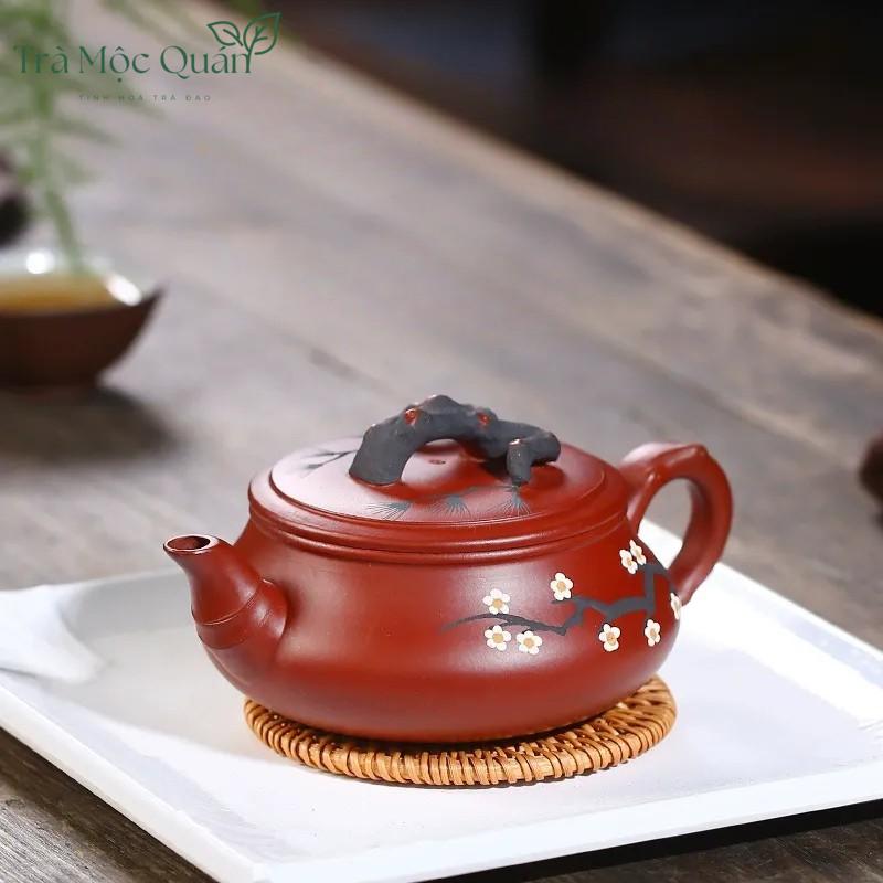 Ấm Tử Sa Biển Cổ Tùng Mai Đại Hồng Bào 300ml ATS75