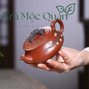 Ấm Tử Sa Biển Cổ Tùng Mai Đại Hồng Bào 300ml ATS75