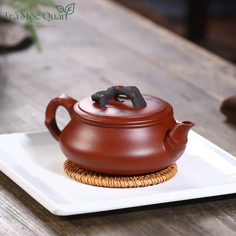 Ấm Tử Sa Biển Cổ Tùng Mai Đại Hồng Bào 300ml ATS75