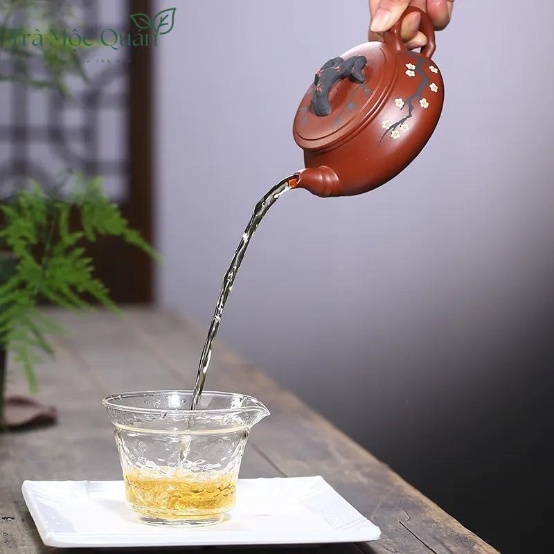 Ấm Tử Sa Biển Cổ Tùng Mai Đại Hồng Bào 300ml ATS75