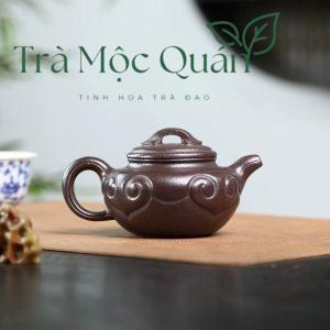 Ấm Tử Sa Phỏng Cổ Như Ý Tử Ngọc Kim Sa Thủ Công 240ml ATS74