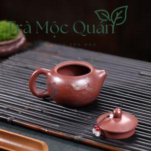 Ấm Tử Sa Tây Thi Chu Nê Mã Đáo Cát Tường 230ml ATS54