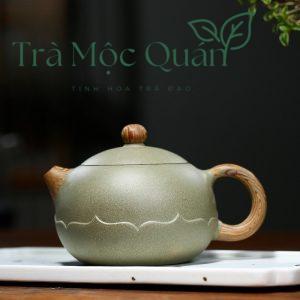 Ấm Tử Sa Tây Thi Đậu Thanh Nê Hoa Sen 250ml ATS67