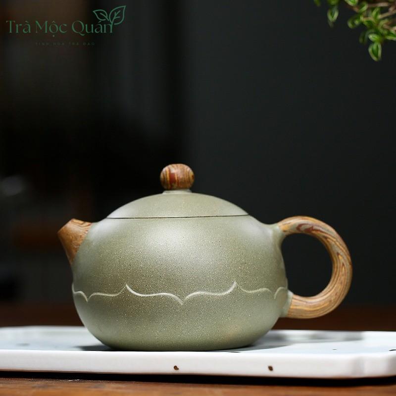 Ấm Tử Sa Tây Thi Đậu Thanh Nê Hoa Sen 250ml ATS67
