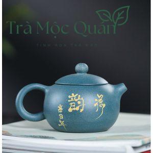 Ấm Tử Sa Tây Thi Hoa Sen Lục Nê 200ml ATS69