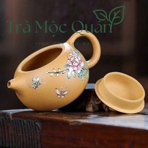 Ấm Tử Sa Tây Thi Hoàng Kim Đoạn Nê Nguyên Khoáng 200ml ATS70