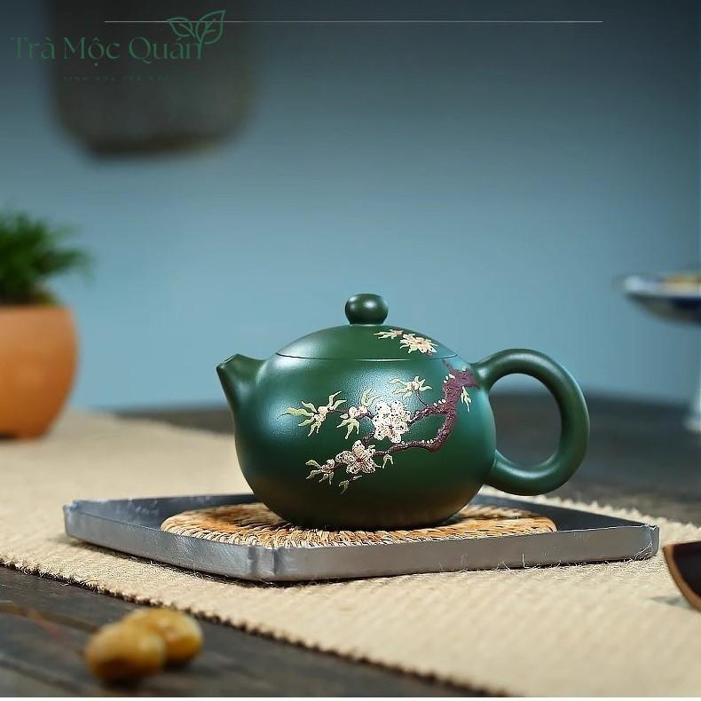 Ấm Tử Sa Tây Thi Lục Nê Hoa Mai 220ml ATS68
