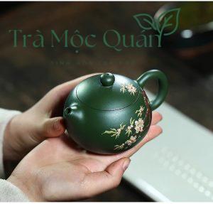 Ấm Tử Sa Tây Thi Lục Nê Hoa Mai 220ml ATS68