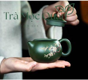 Ấm Tử Sa Tây Thi Lục Nê Hoa Mai 220ml ATS68