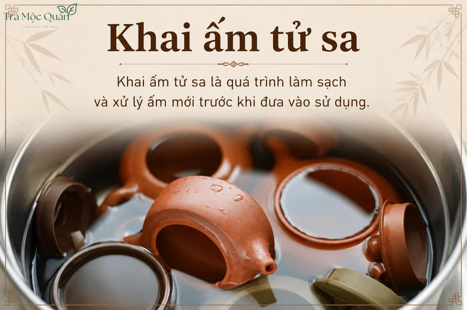 cách khai ấm tử sa