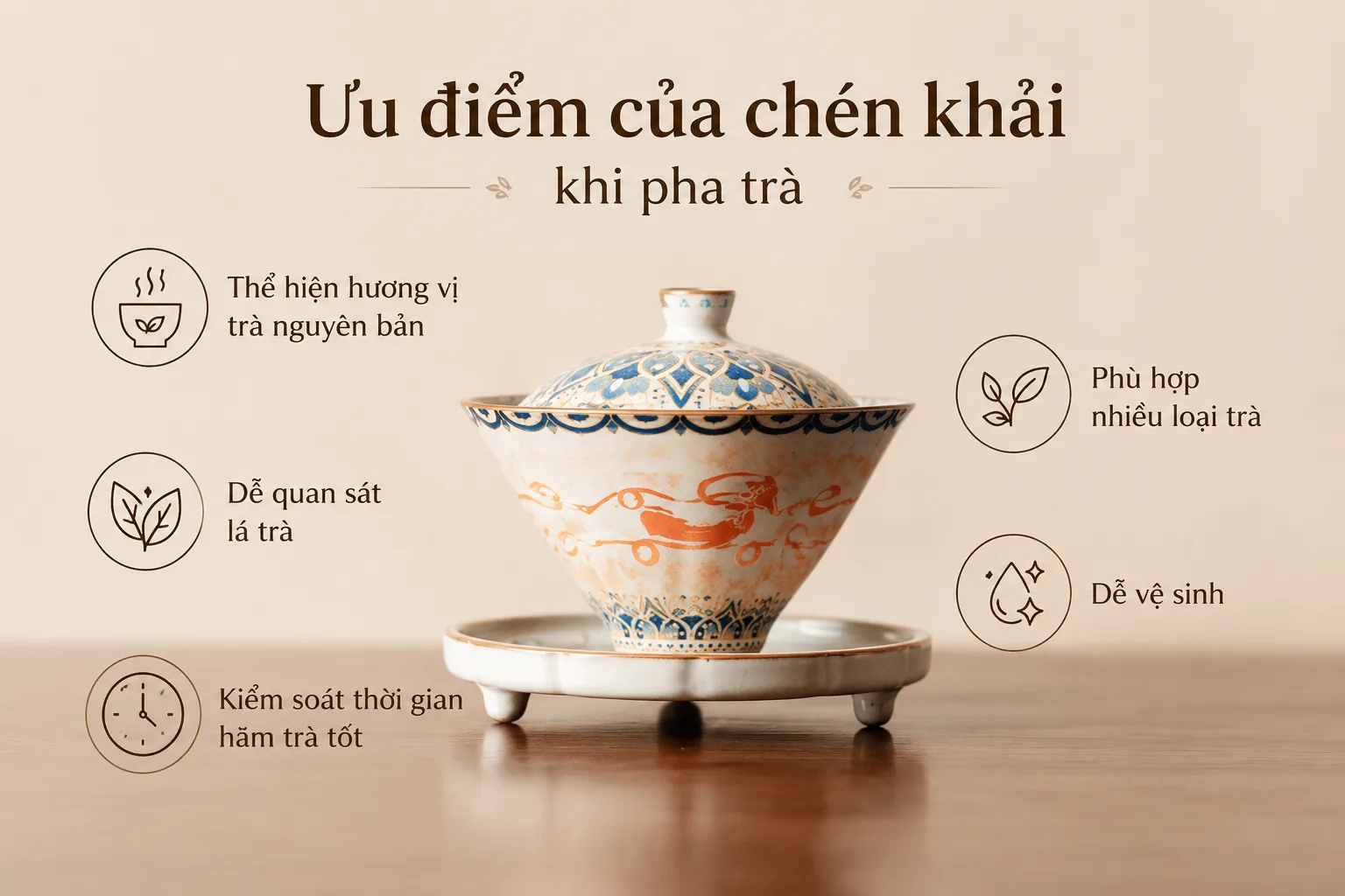 chén khải pha trà
