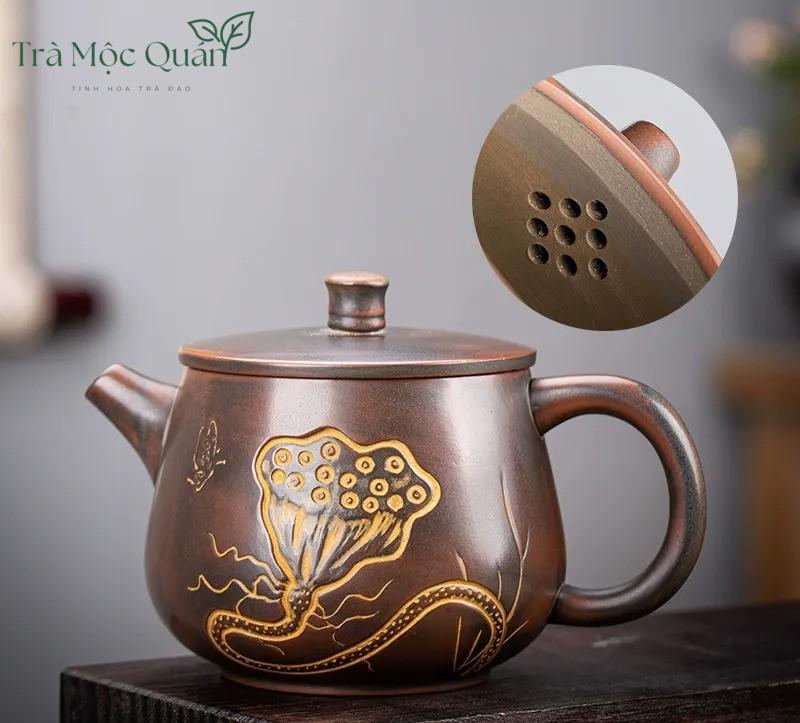 Ấm Trà Nê Hưng Khâm Châu Hỏa Biến Thủ Công Cao Cấp AND12